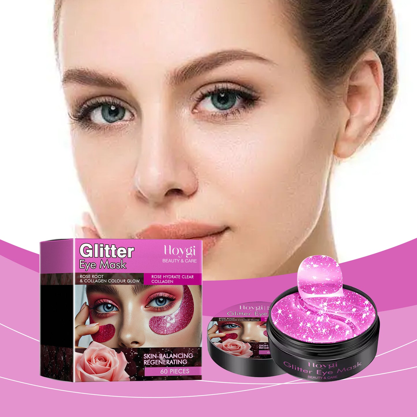 Hoygi Firming Brightening Eye Mask, Moisturizing, Nourishing And Firming The Skin Around The Eyes