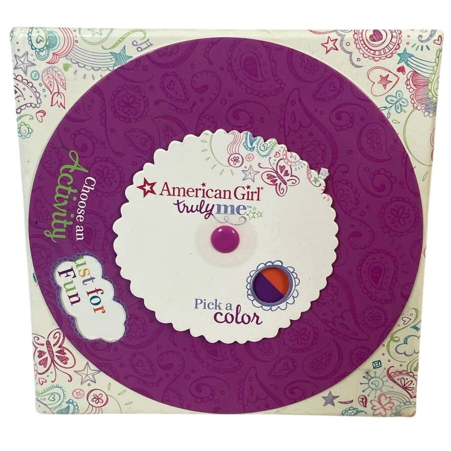 2015 American Girl Doll Truly Me 48 Activity Card Boxed Spinner Wheel Game