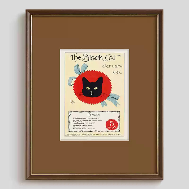 Retro Poster Cat Wall Art-6