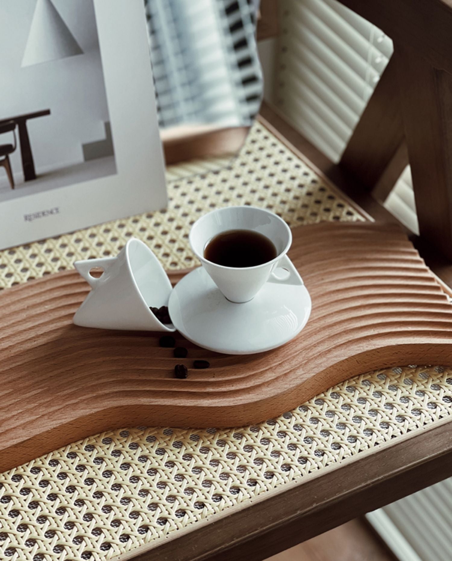 Ceramic Triangular Cup Set-3