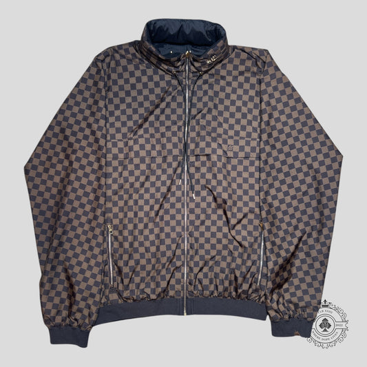 Louis Vuitton Reversible Checkered Damier Windbreaker in Brown