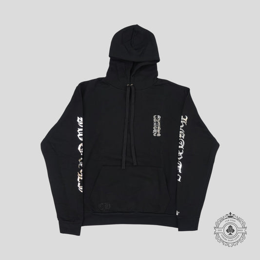 Chrome Hearts 1988 Vertical Logo Hoodie in Black/Silver