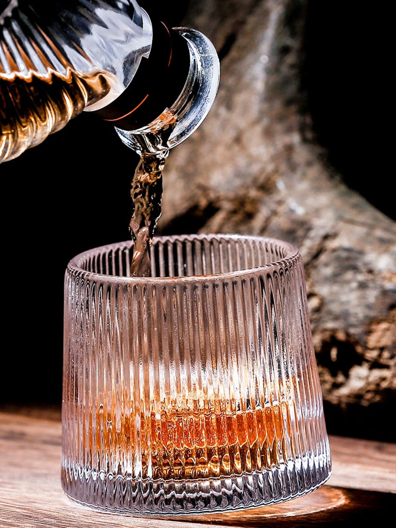 Blossom French Spin Wine Glass Rotate 360° Not Fall Whiskey Glasses Top Whisky XO Chivas Rock Cup