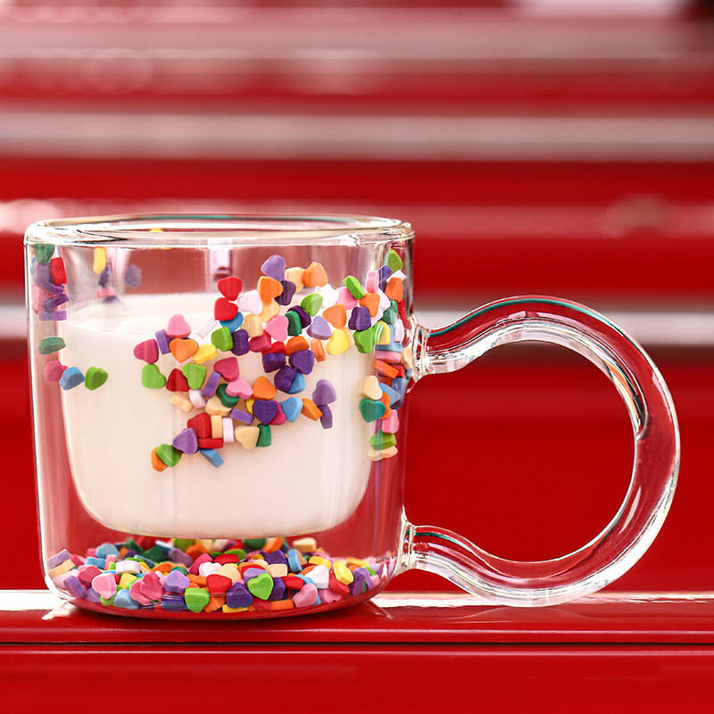 Quicksand Cup Cute Girl Boop Cup Love Flow Double Cup Creative Gift Cup