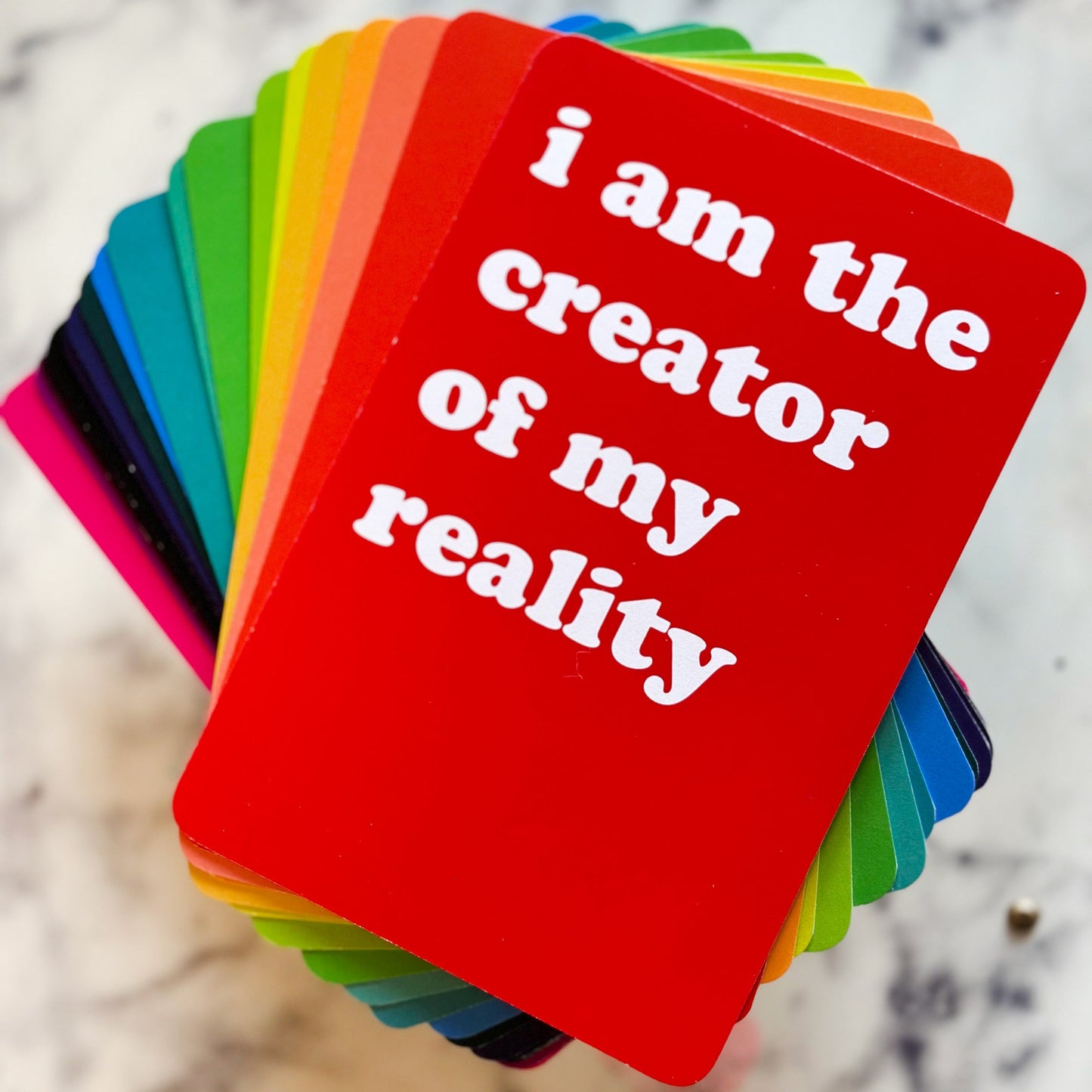 Colorful Affirmation Cards, Deck of 16