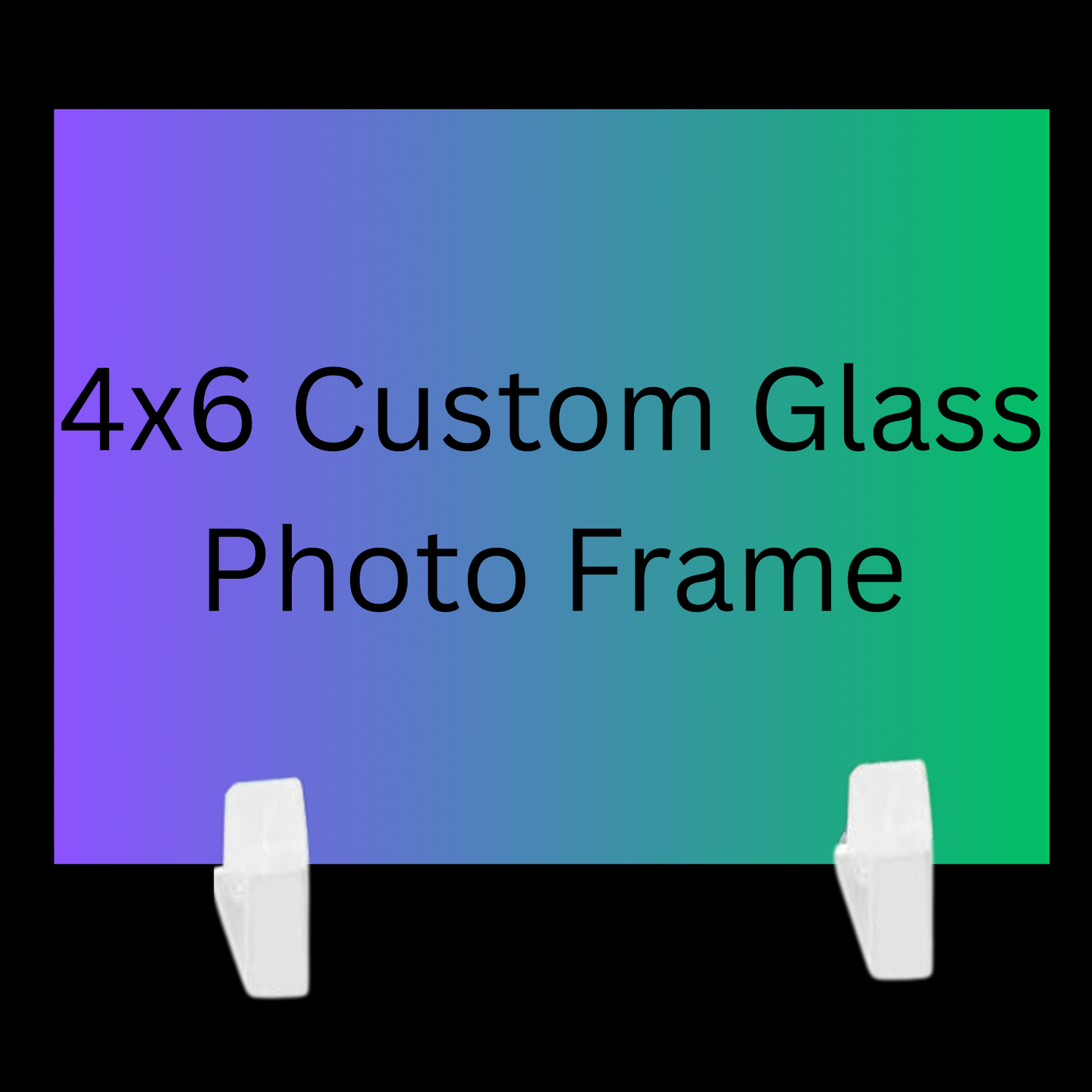 LIVE SALE - Customized 4x6 Glass Photo Frame for Festival Memories