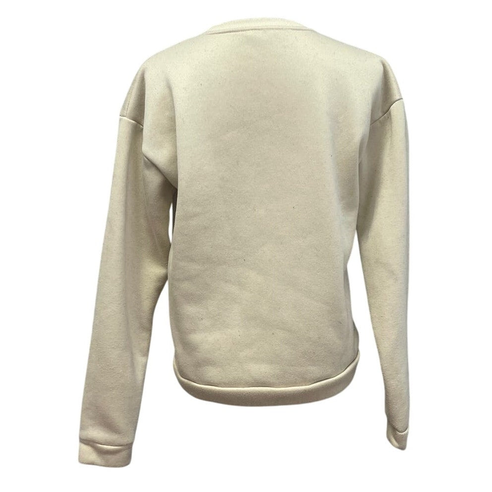 Womens Small Sunflower Butterfly Petal 100% Polyester Long Sleeve Sweatshirt