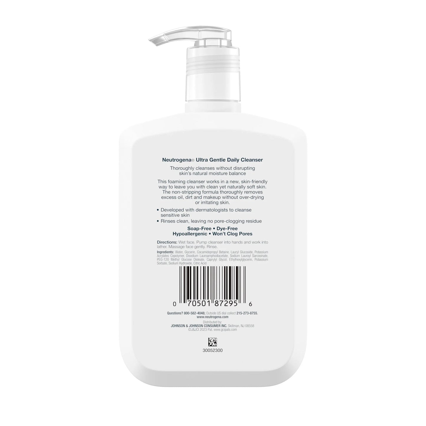 (2 Pack)  Ultra Gentle Foaming Facial Cleanser, Daily Face Wash, 12 Fl. Oz