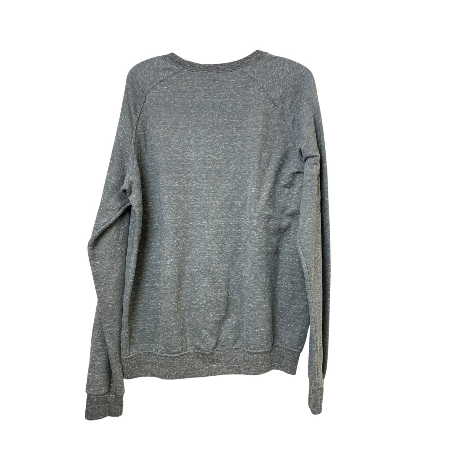 Upcycled Hand Printed Womens Large Bluey Bingo Easter Egg Long Sleeve Sweatshirt