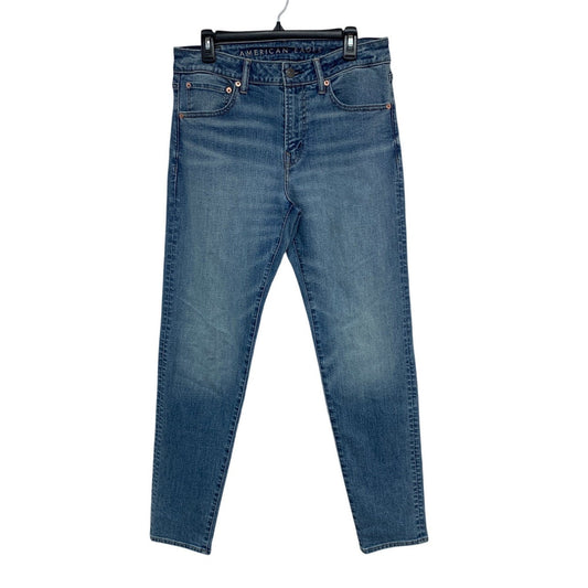 New American Eagle Mens 32X34 Airflex+ Athletic Fit Denim Blue Jeans