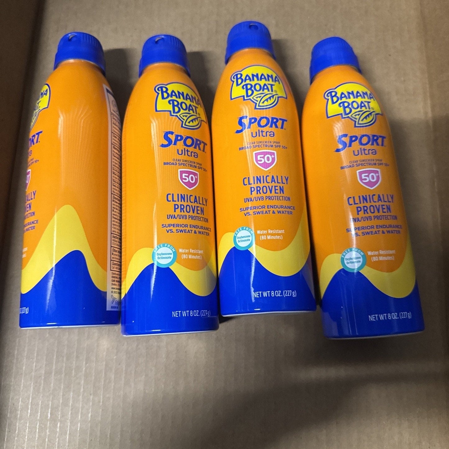Banana Boat Sport Ultra Sunscreen Broad Spectrum SPF 50 🌞 LOT OF 4 CANS 🌞