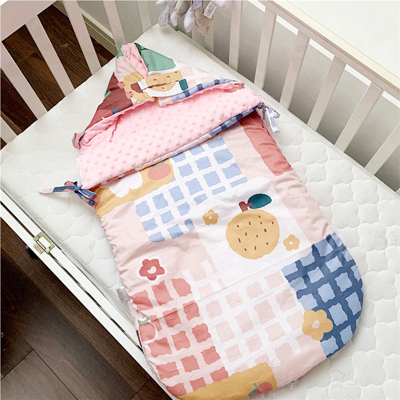 Baby Cotton Velvet Sleeping Bag Autumn And Winter Thickening