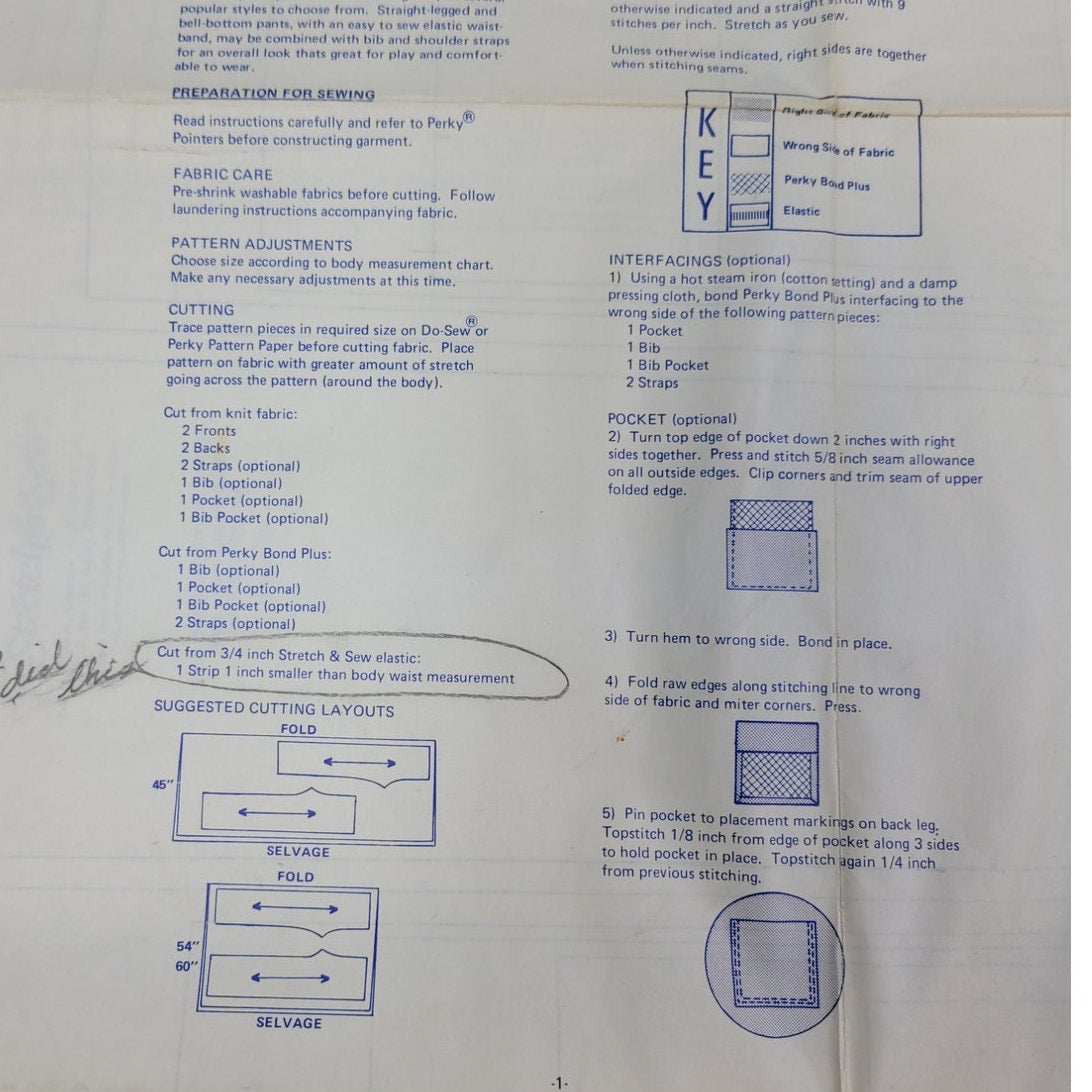 Vintage 1974 Stretch & Sew 860 Childrens Pants Uncut Sewing Pattern