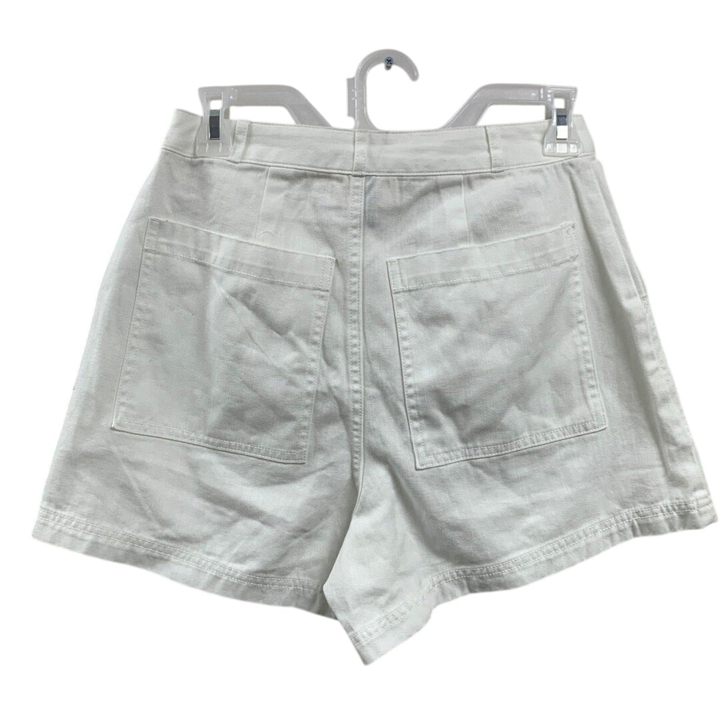 New Universal Thread Womens Size 12 100% Cotton White Front Pocket Short Shorts