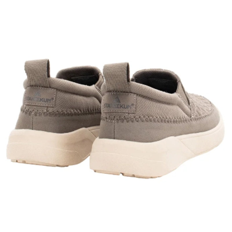New In Box Staheekum Womens Size 7 Taupe Breathable Mesh Slide On Sneaker Shoes