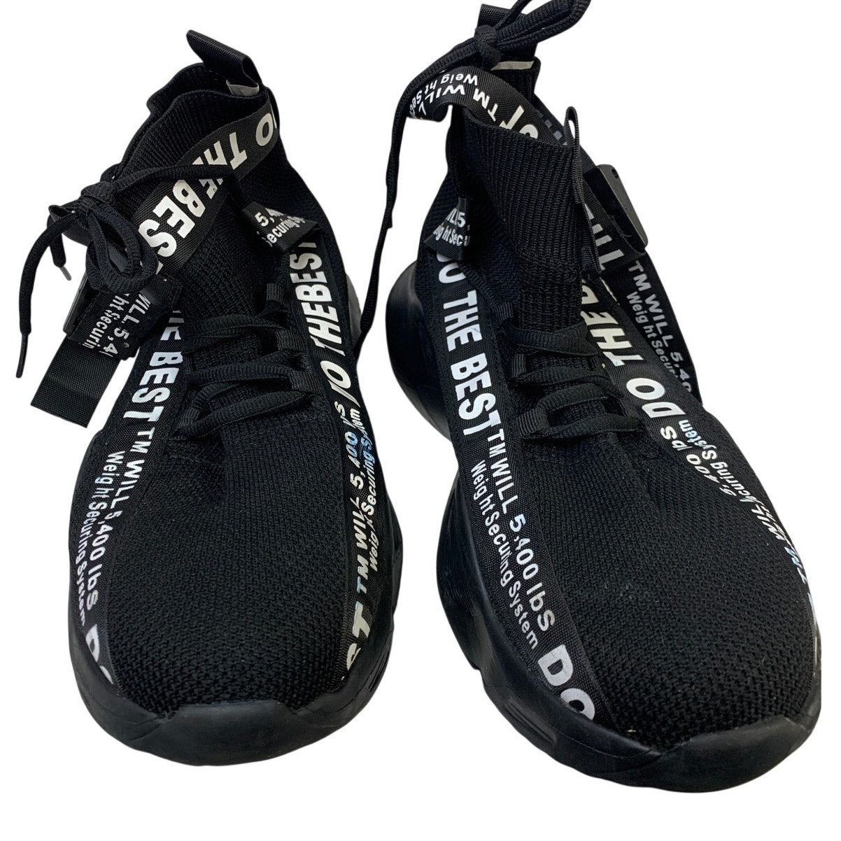 Furuian Mens Size 9.5 Black Sneakers Steel Toe Lace Up Construction Work Shoes