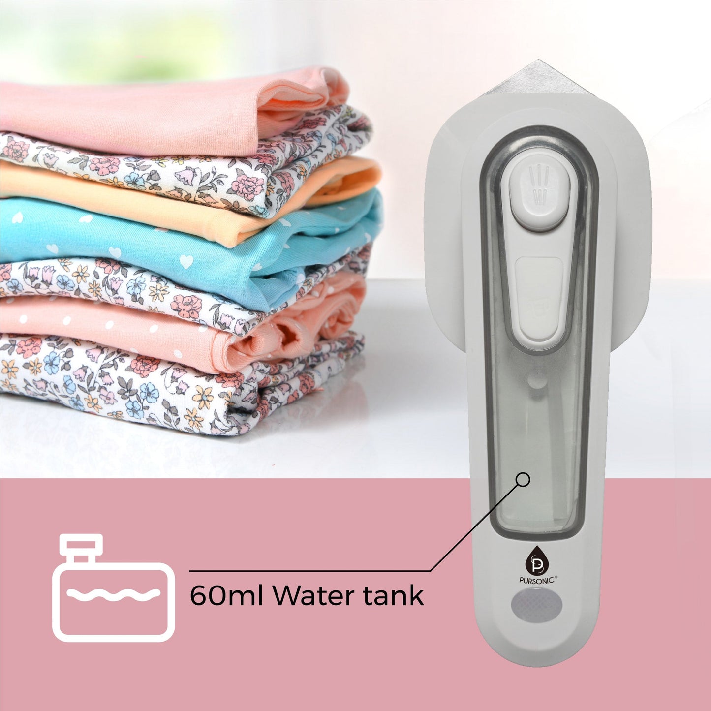 Home & Travel Essentials: 2-in-1 Mini Vacuum, Lint Remover & Portable Iron-3