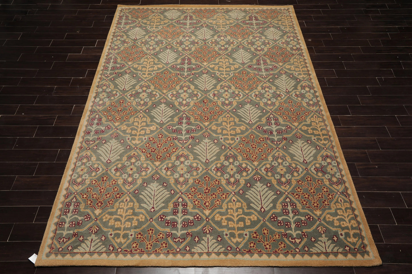 LoomBloom Multi Size Celadon Hand Tufted Traditional 100% Wool Oriental Area Rug-3
