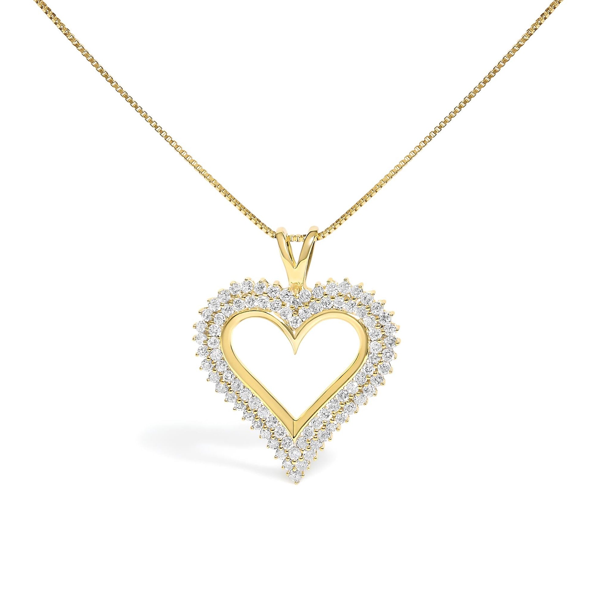.925 Sterling Silver Diamond Heart 18" Pendant Necklace (I-J Color, I2-I3 Clarity)-6