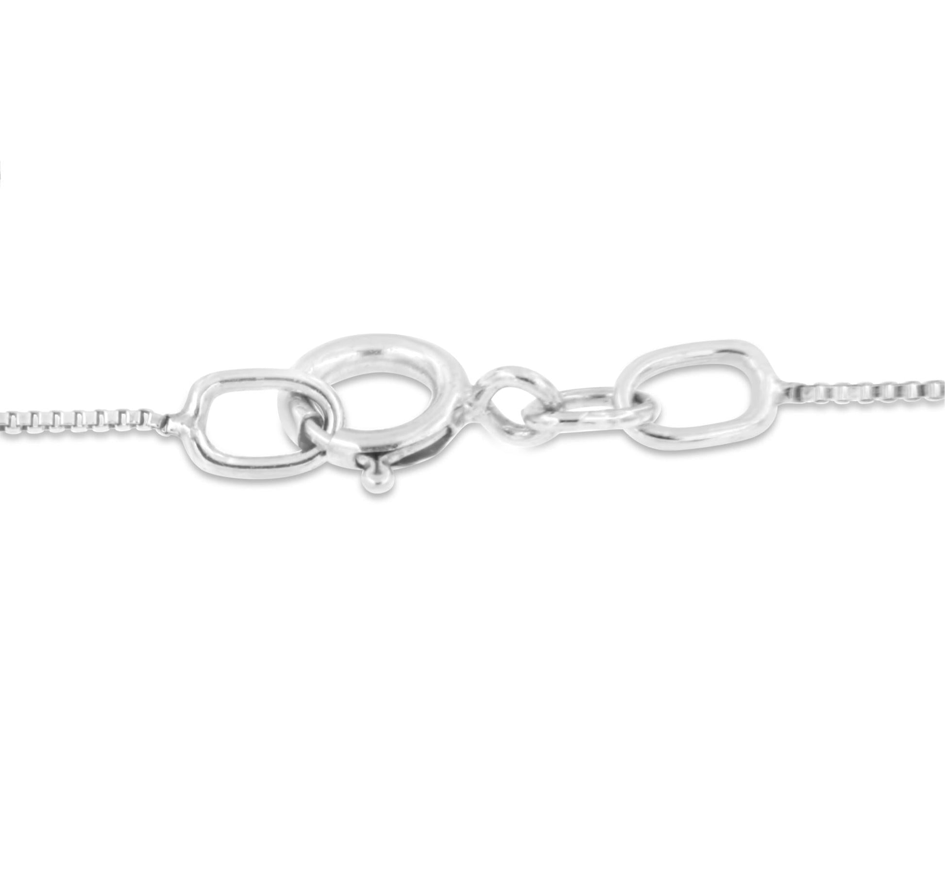 10k Rose Gold and Sterling Silver 1/10ct TDW Round Cut Diamond Interlocked Heart and Ribbon Pendant Necklace (H-I, I1-I2)-2