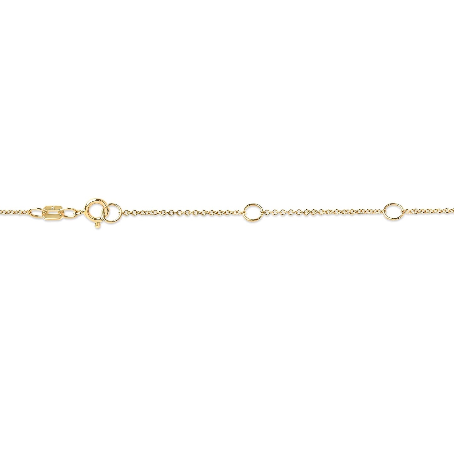 10K Yellow Gold 3/10 Carat Round Brilliant-Cut Diamond Modern Bezel-Set Solitaire 16"-18" Pendant Necklace (H-I Color, SI2-I1 Clarity)-4
