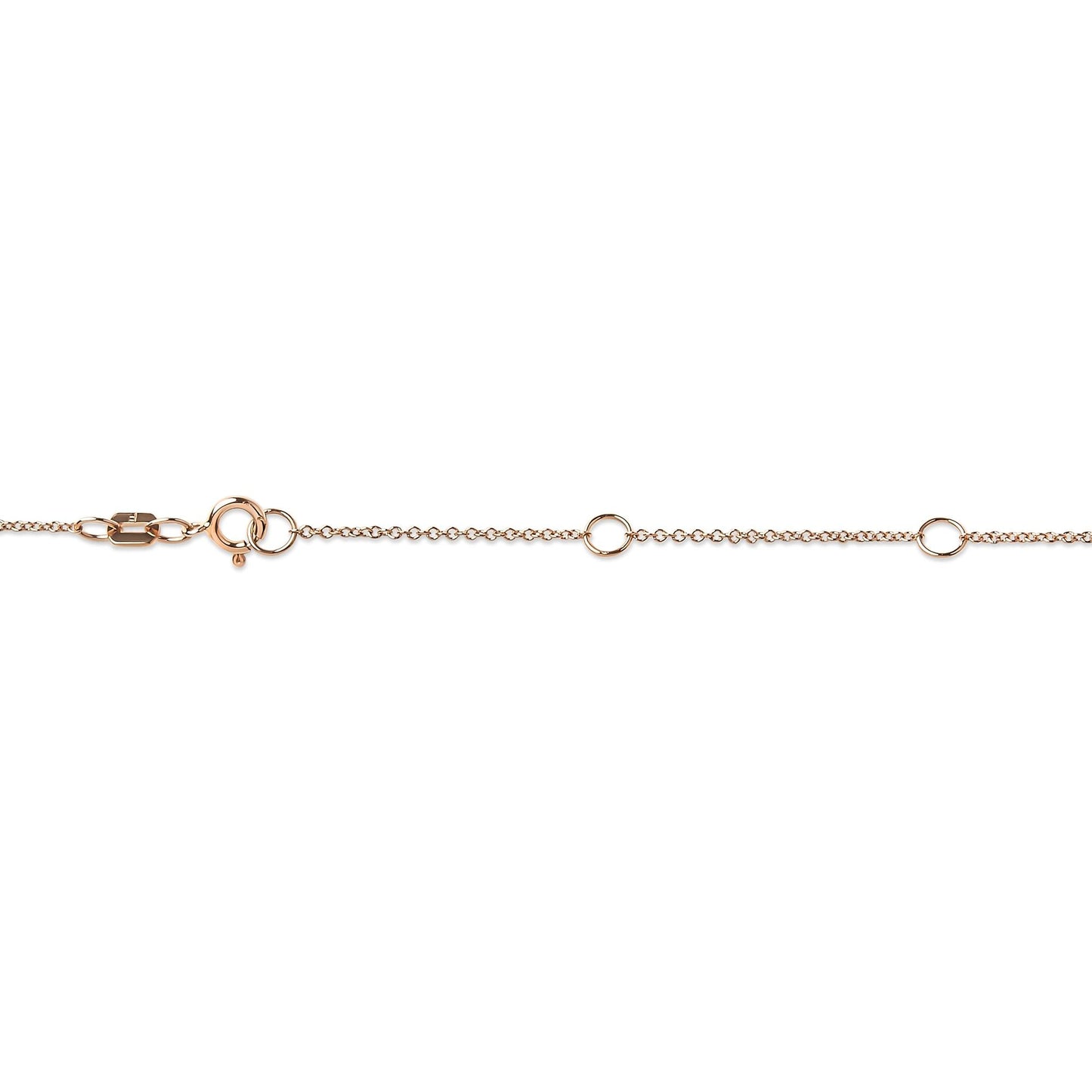 10K Rose Gold 1/2 Carat Round Brilliant-Cut Diamond Modern Bezel-Set Solitaire 16"-18" Pendant Necklace (H-I Color, SI2-I1 Clarity)-4