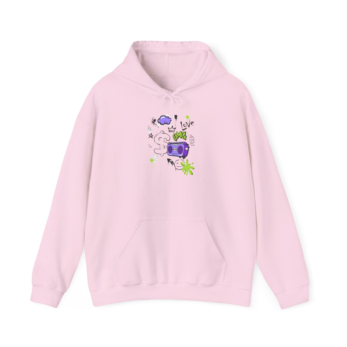 Love Music-Inspired Unisex Heavy Blend™ Hooded Sweatshirt – Cozy, Creative Vibes for All Occasions