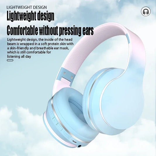 DR56-headset Draadlose Bluetooth-headset Kinders se aanlyn spelklasoproep E-sport-headset Nuwe gradiënt. 