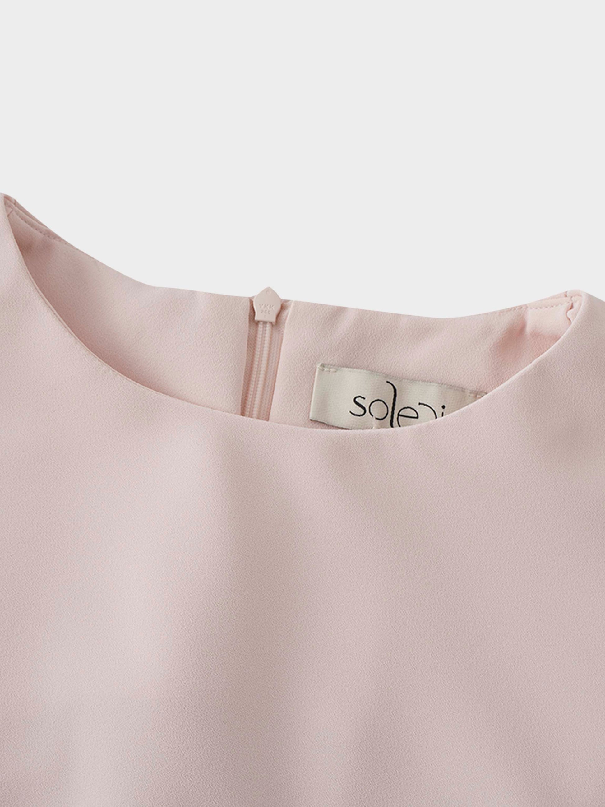 Crepe Slip Dress-Pink-3