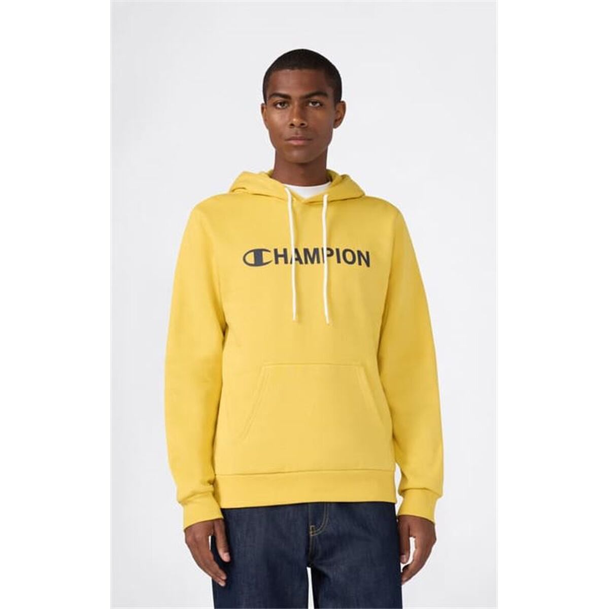 Men’s Hoodie Champion Graphic Shop Yellow-6