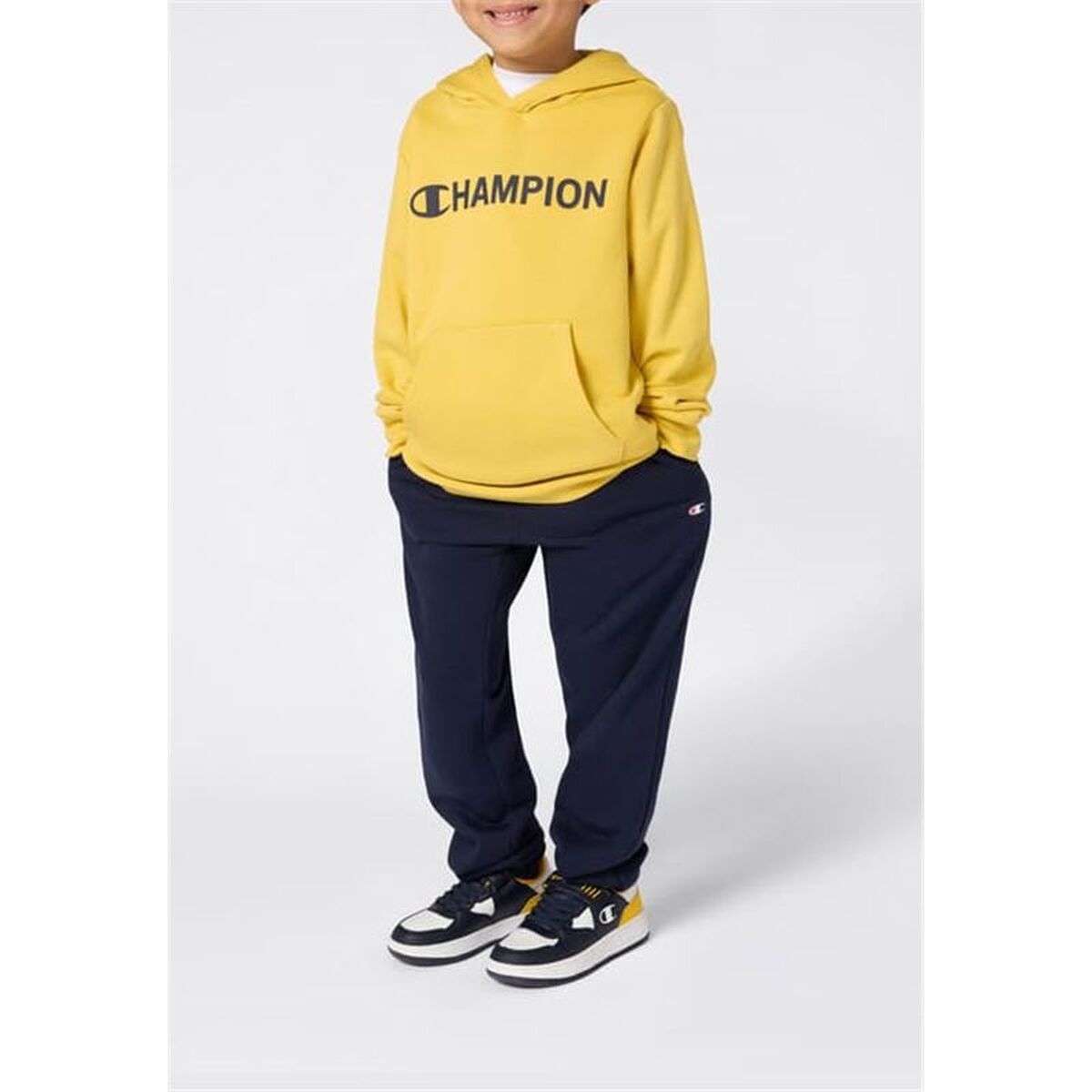 Children’s Hoodie Champion Graphic Shop Yellow-4