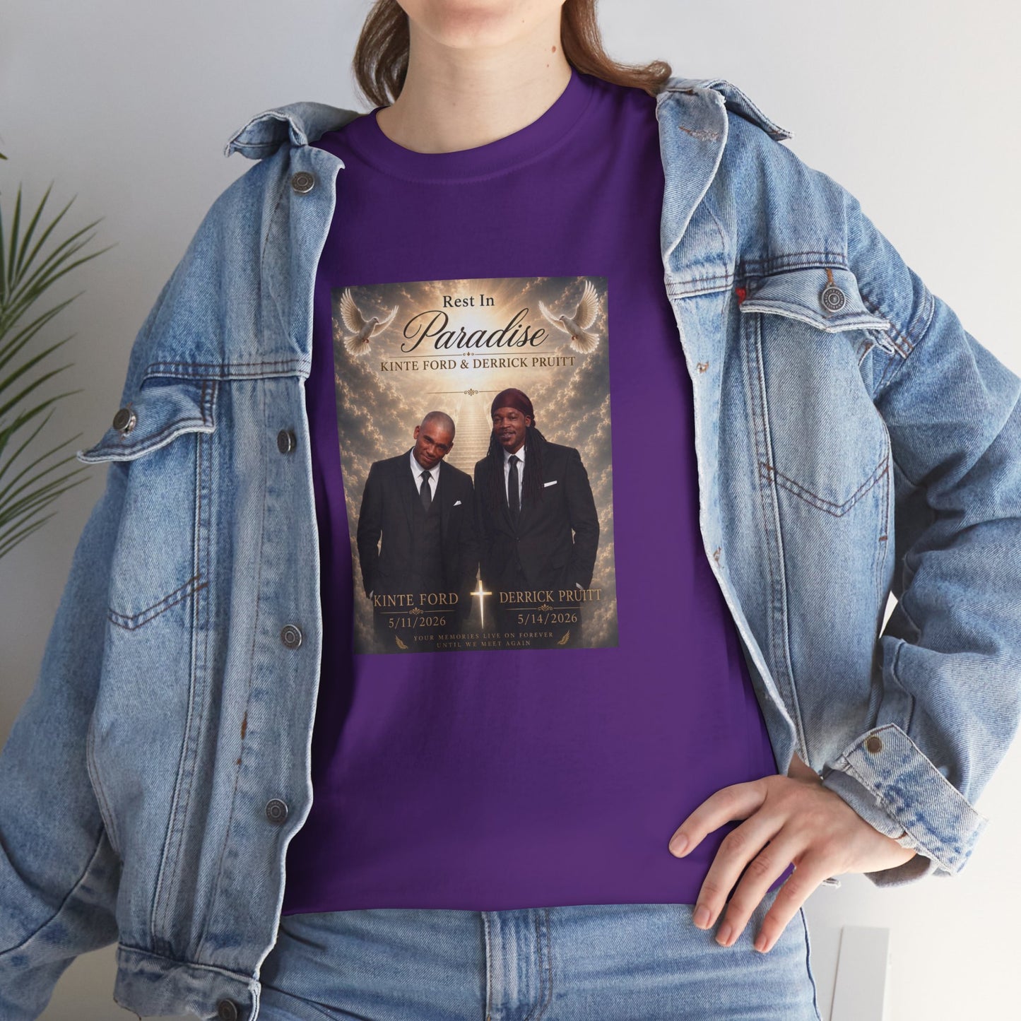 Memorial Tribute Tee — "Rest in Paradise" Funeral Remembrance Shirt