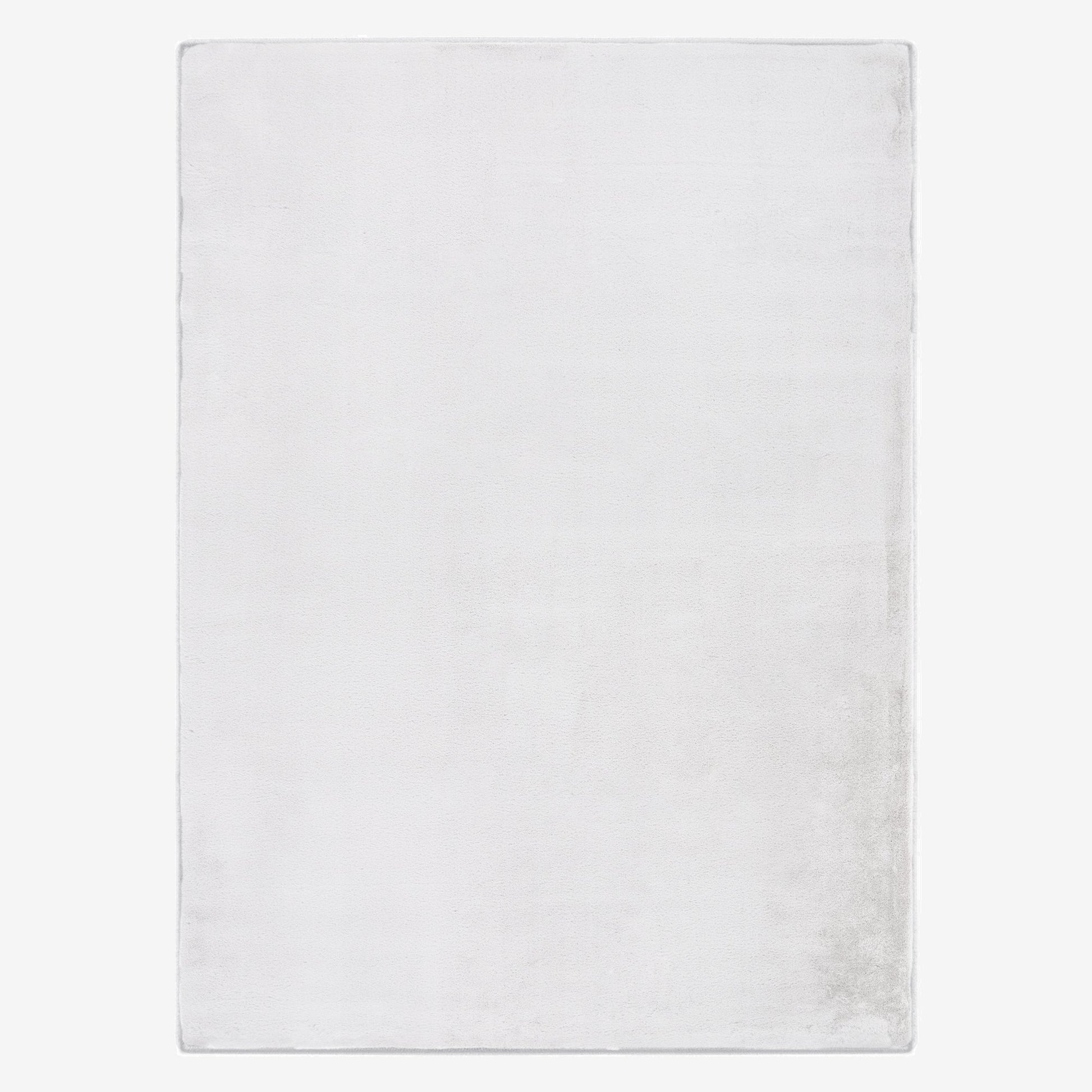 White Plush Area Rug-0
