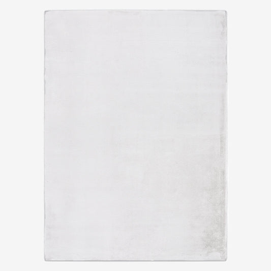 White Plush Area Rug-0