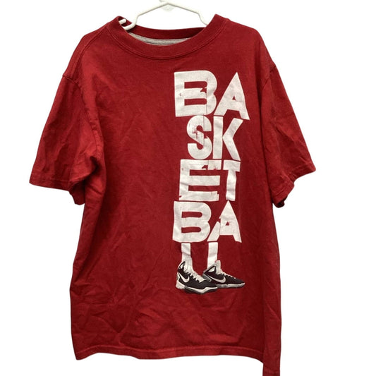 NIKE Youth Medium Basketball Short Sleeve 100% Cotton Crew Neck Tee Shirt
