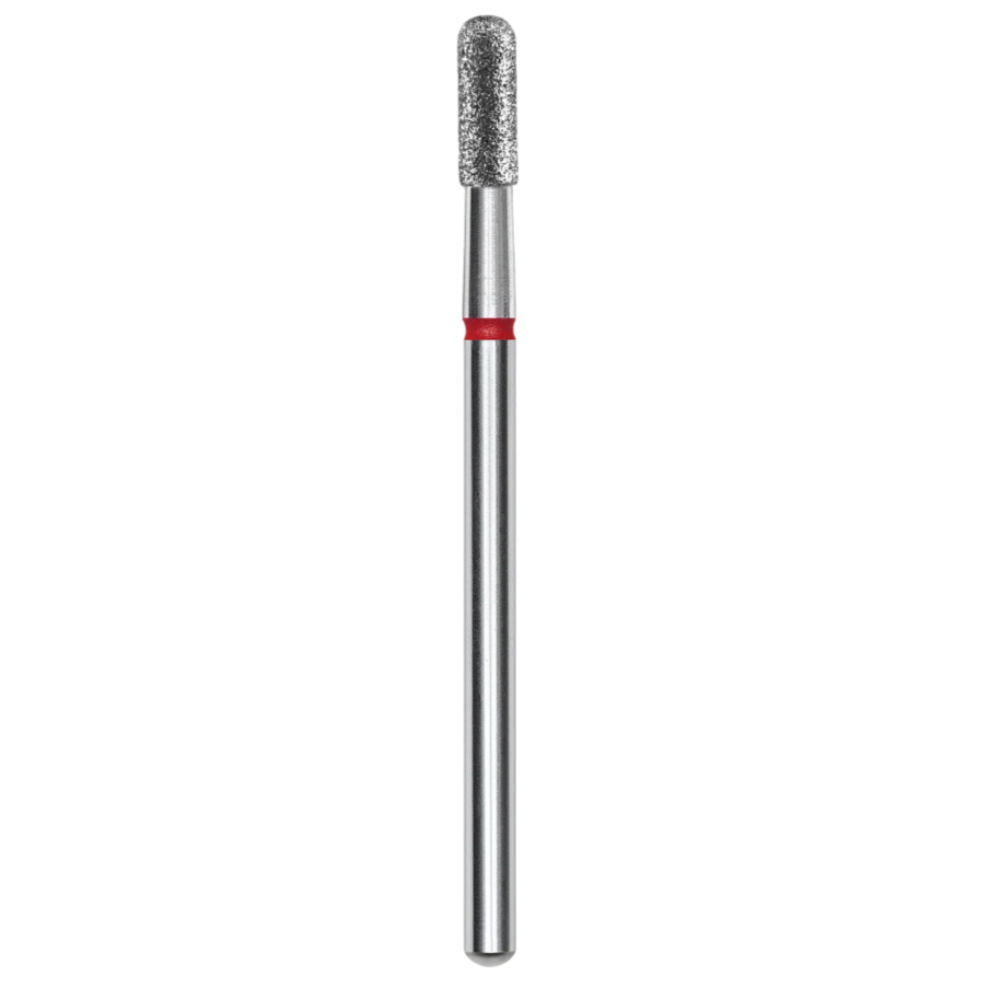 DIAMOND NAIL DRILL BIT, "CYLINDER", RED, HEAD DIAMETER 2.3/6.5MM (FA30R023/6.5) - STALEKS™-0
