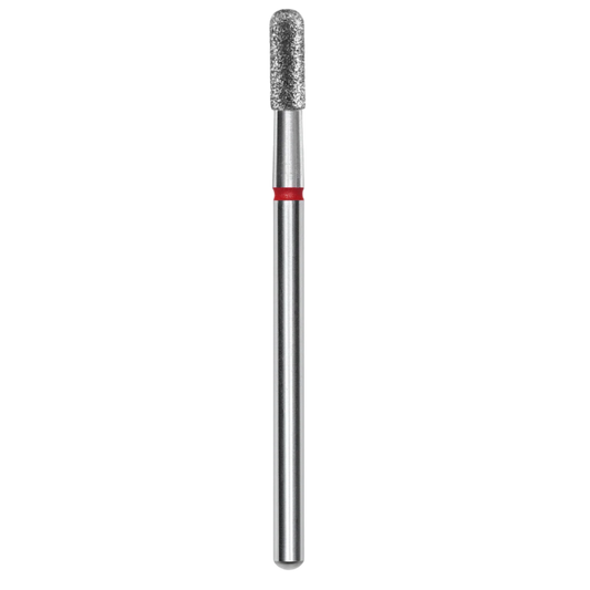 DIAMOND NAIL DRILL BIT, "CYLINDER", RED, HEAD DIAMETER 2.3/6.5MM (FA30R023/6.5) - STALEKS™-0