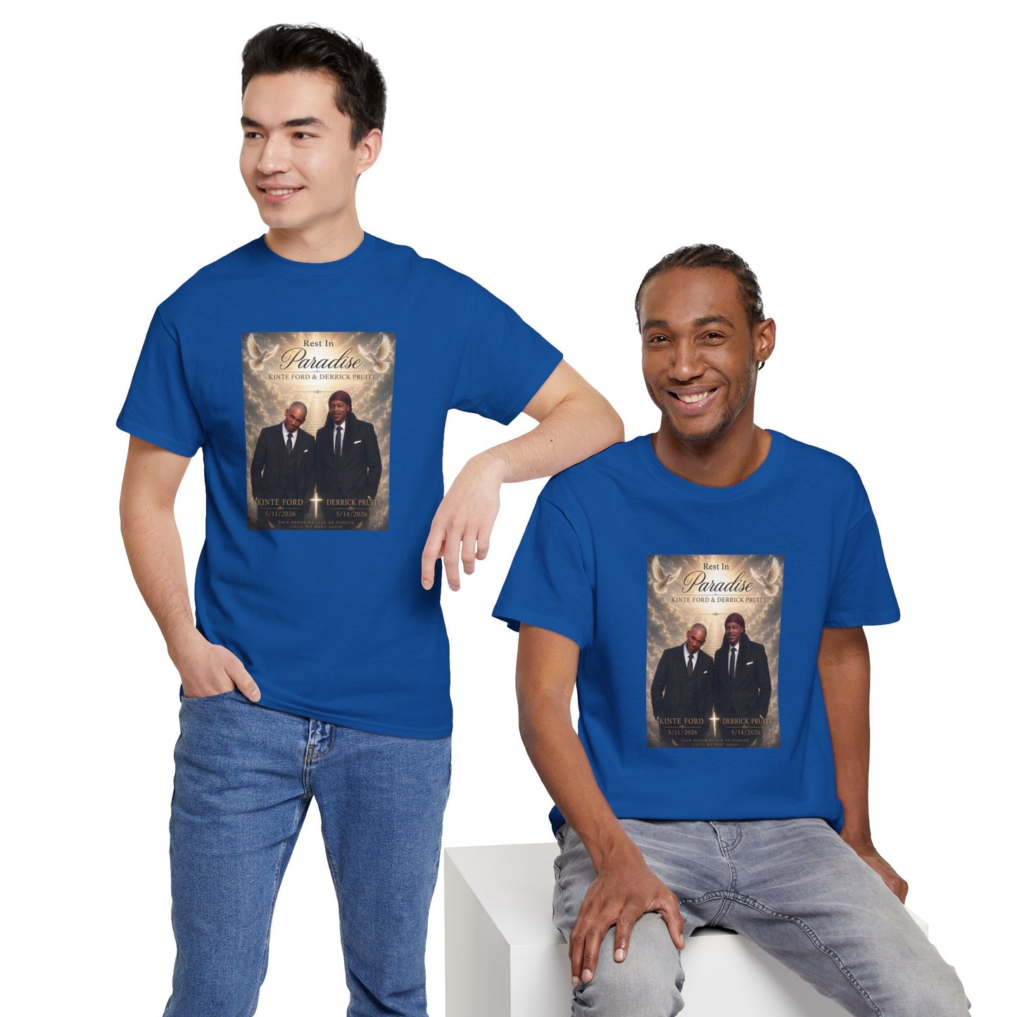 Memorial Tribute Tee — "Rest in Paradise" Funeral Remembrance Shirt