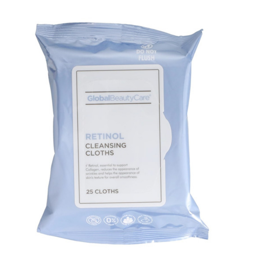 Global Beauty Care Retinol Cleansing Cloths (25 count)