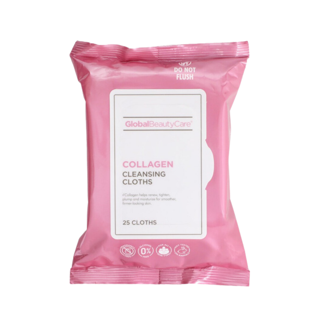 Global Beauty Care Cleansing Cloths – Retinol or Collagen (25 count)