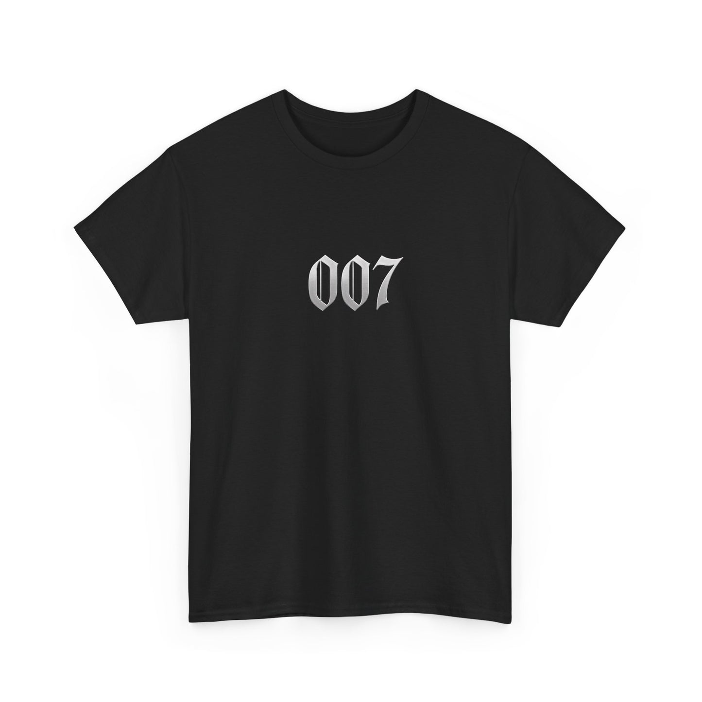 007 Graphic Tee — Subtle Spy Number Chest Print