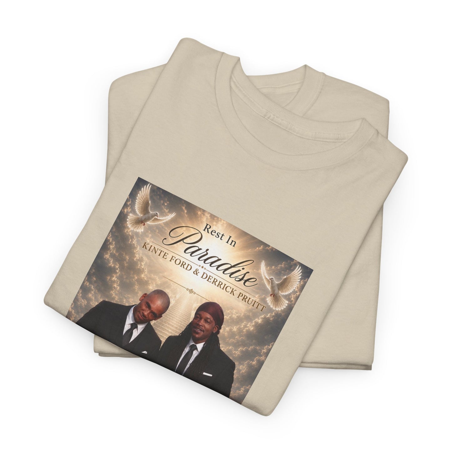 Memorial Tribute Tee — "Rest in Paradise" Funeral Remembrance Shirt
