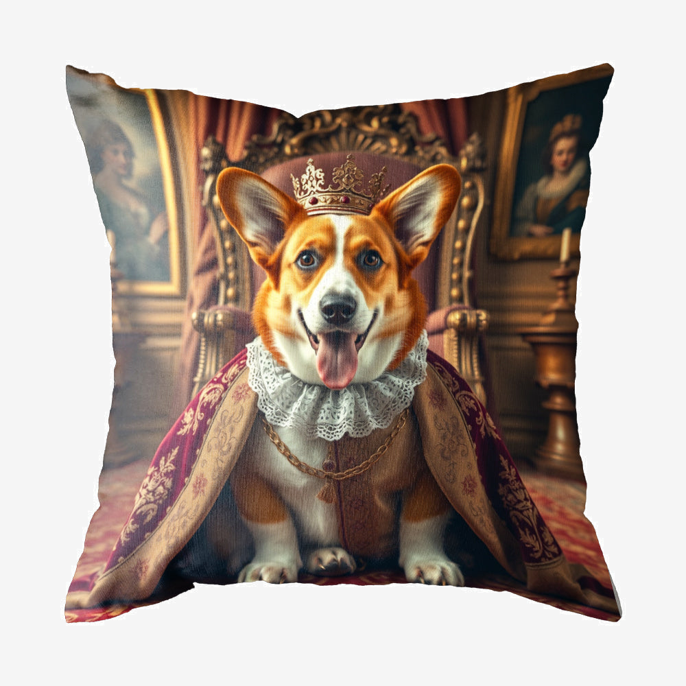 Vintage Dog Throw Pillow-0