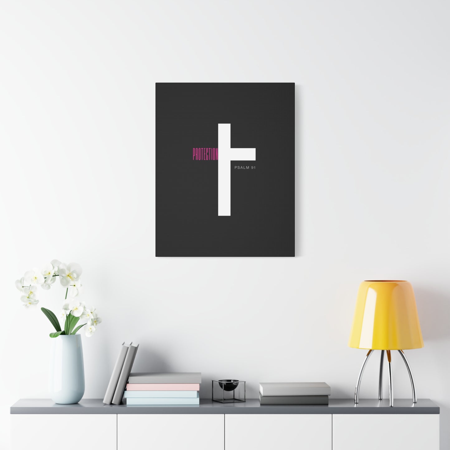Faith-Inspired Canvas Print - Psalm 91, Home Decor, Wall Art, Christian Gift, Inspirational Decoration