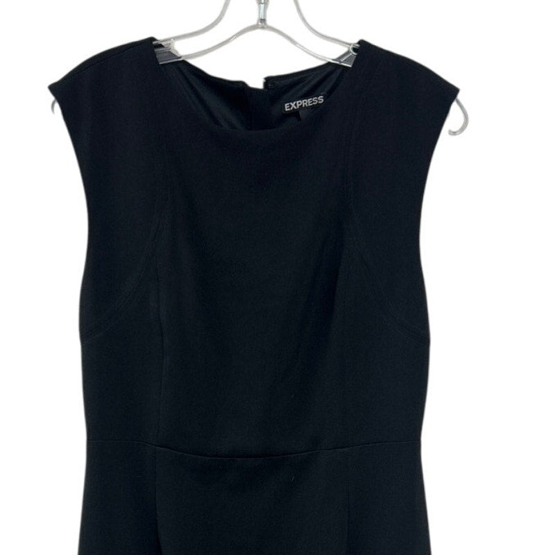 Express Womens Size 8 Polyester Blend LBD Sleeveless Back Zip Bodycon Dress