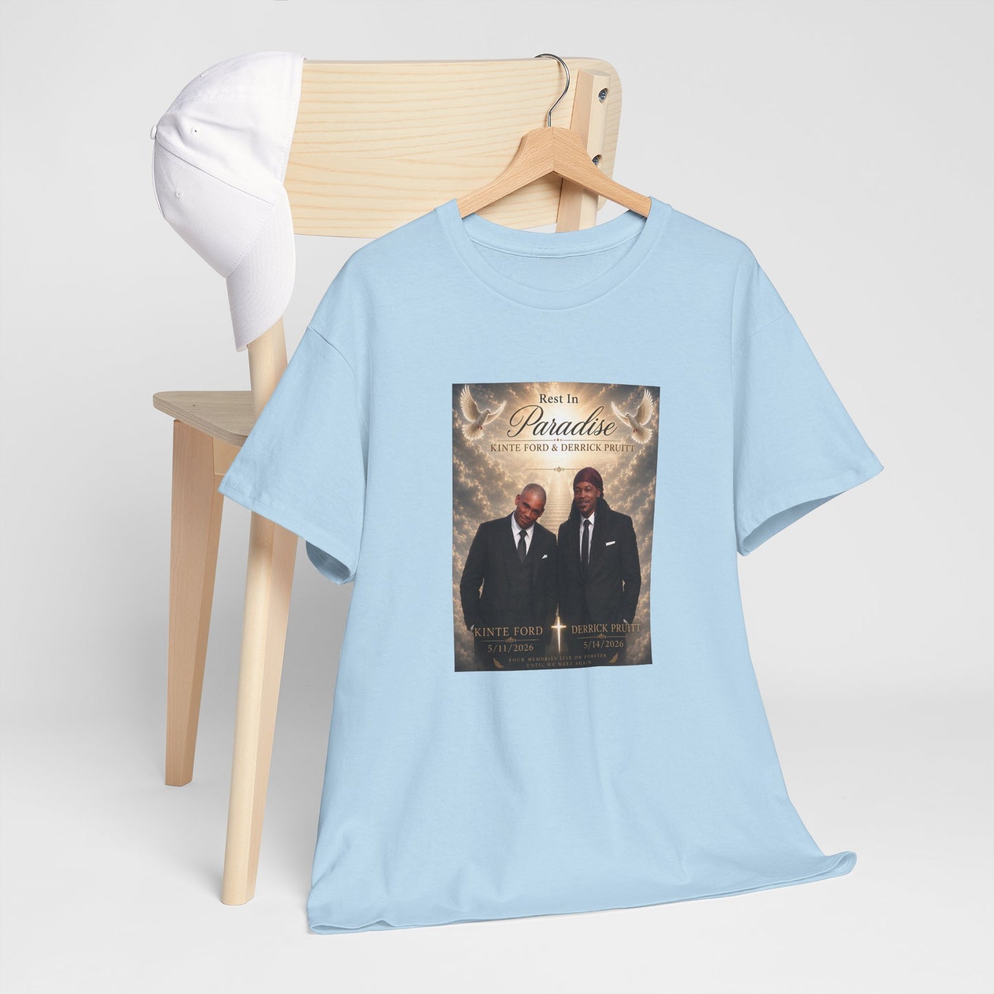 Memorial Tribute Tee — "Rest in Paradise" Funeral Remembrance Shirt