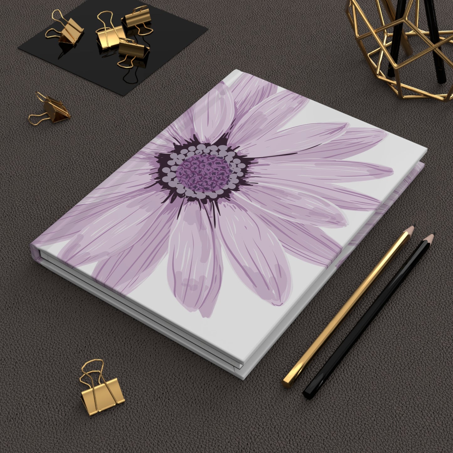 Elegant Floral Hardcover Journal, Personalized Gift, Writing Notebook, Doodle Diary, Graduation Gift, Floral Art