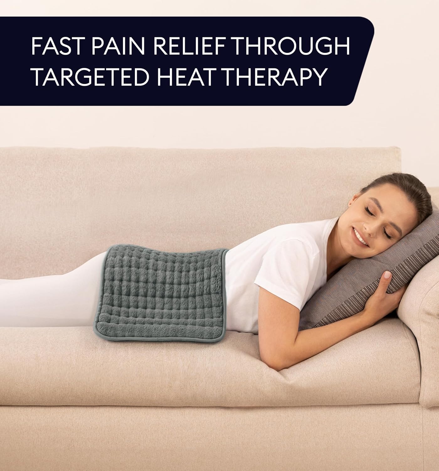 Heating Pad XL, Double-sided, Tabby Gray-2