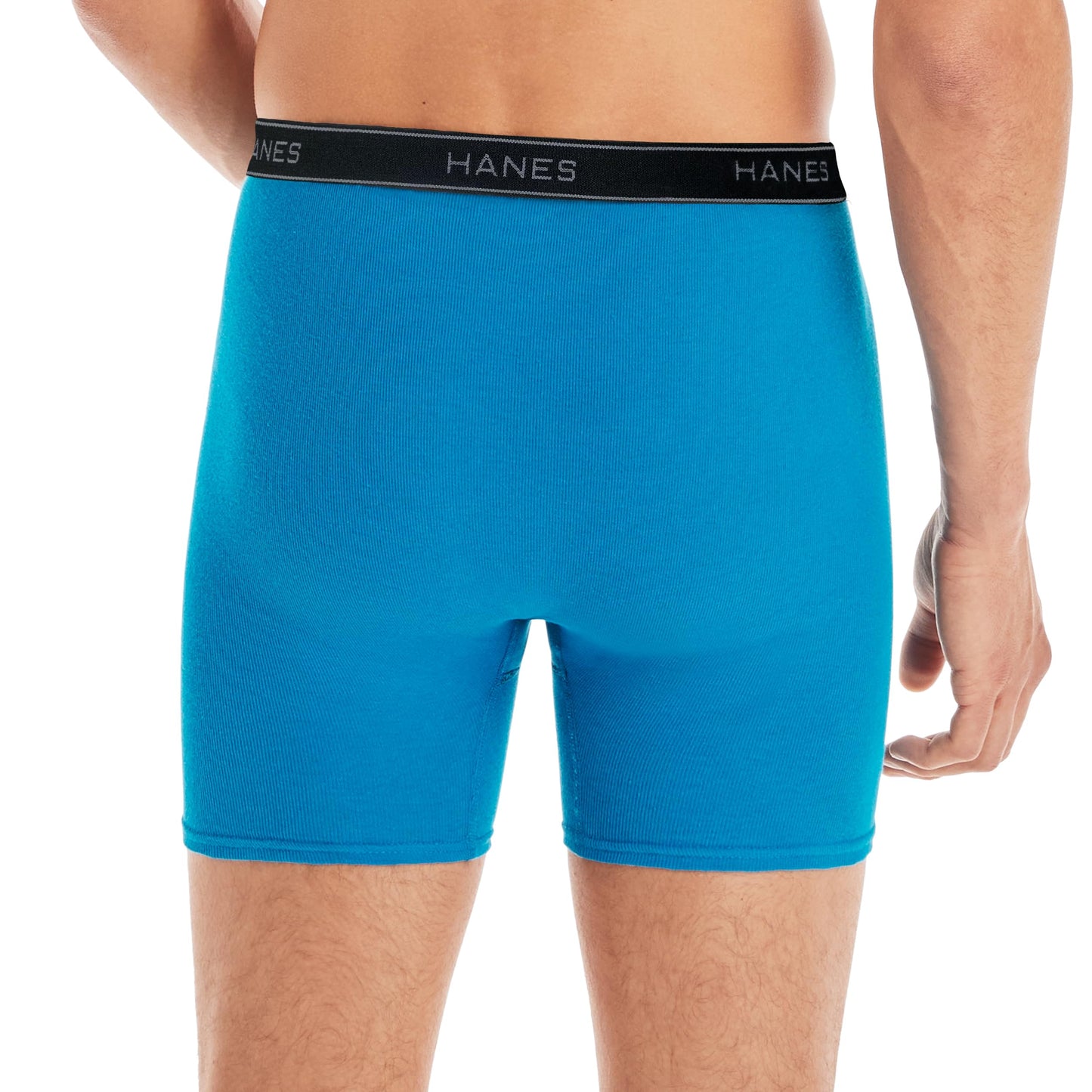 Hanes mens Underwear Boxer Briefs Pack, Cool & Breathable Cotton Moisture-wicking Underwear for Men, No Ride Up