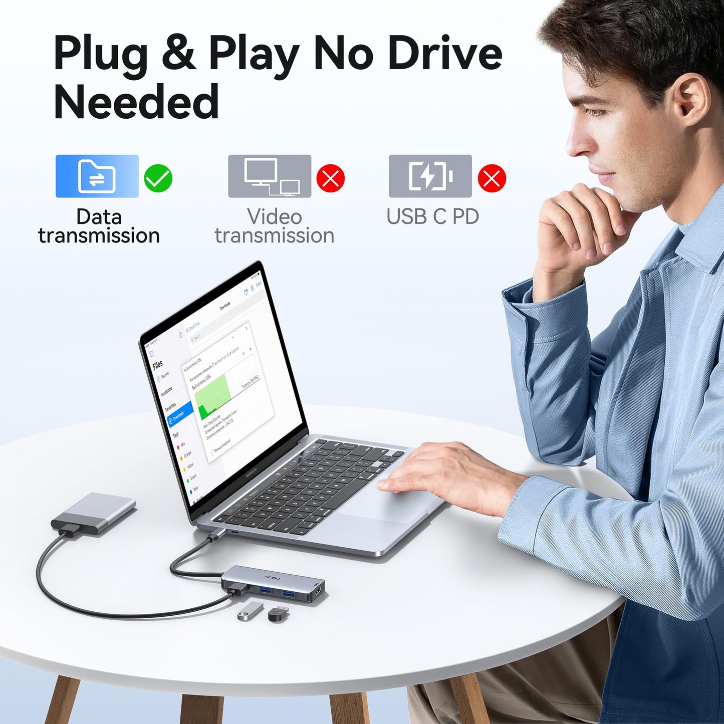 USB C Docking Station Dual Monitor Adapter for Dell HP, Laptop Docking Station 3 Monitors Quad Display USB C Hub Dongle to 4K HDMI+DP+VGA,3 USB2.0,100W PD,8 in 1 Thunderbolt Dock for Lenovo,Surface